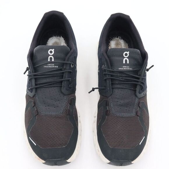 On Cloud 5 Swiss Engineering Womens Sz 10 Black White Running Shoes *No Insoles - Picture 3 of 12